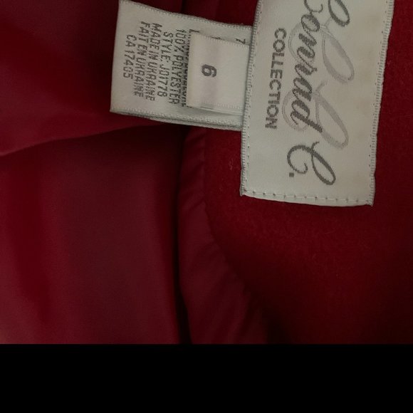 conrad c size 6 cashmere red jacket - Picture 3 of 5